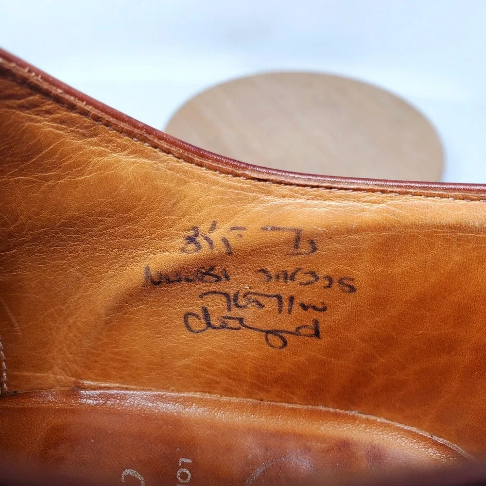 Churchs‎ Chetwynd Shoes Mens 9.5 D Brown Leather Oxford Brogue Medallion UK 8.5F